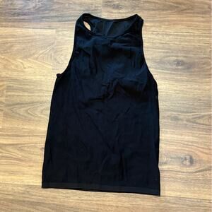 Fabletics Black Mesh Sleeveless Top